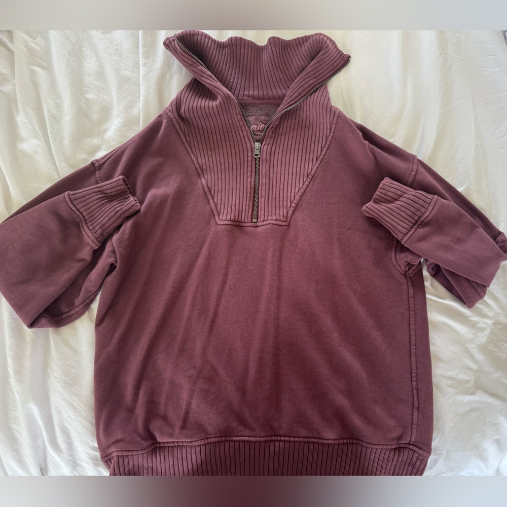 Aerie Purple Cowl Neck Sweater